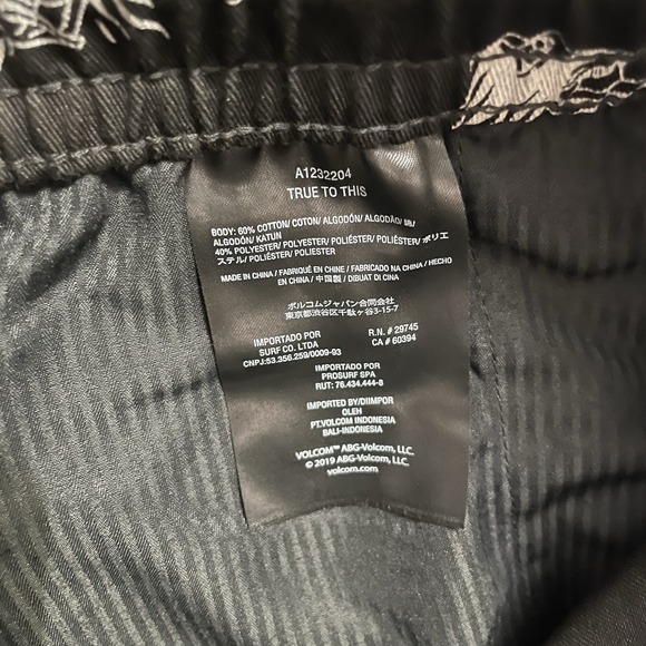 Volcom True To This Pants Size Med Featured Artist Vaderetro Elastic Waist Pants - Picture 4 of 11